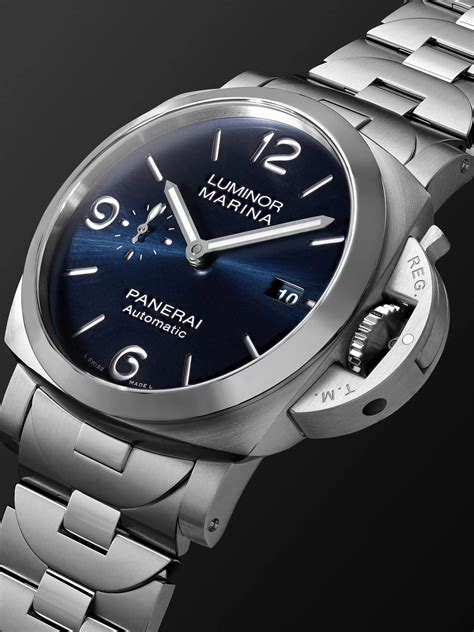 panerai luminor marina blue|pre owned Panerai Luminor marina.